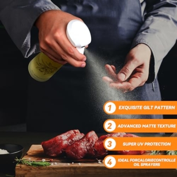 Oil Sprayer for Cooking - 200ml Glass Olive Oil Sprayer