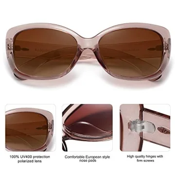 SOJOS Vintage Square Polarized Sunglasses for Women