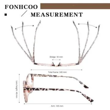 FONHCOO Blue Light Blocking Glasses Women Men Computer Eyeglasses,TR90 Fashion Round Transparent Anti Blue Light Glasses with Anti Eyestrain & UV Glare for Gaming & Reading (Tortoise)