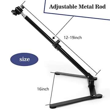 Caydo 20W LED UV Screen Printing Exposure Light and Light Stand with Instruction for Screen Printing Exposing Images and Cyanotypes