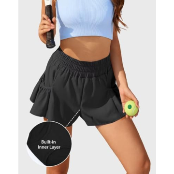 Vertvie High Waisted Flowy Athletic Shorts for Women