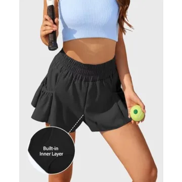 Vertvie High Waisted Flowy Athletic Shorts for Women