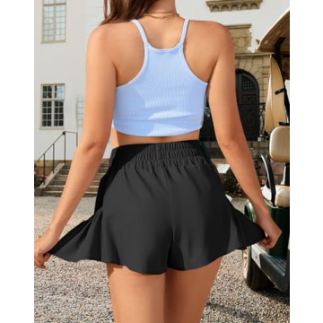 Vertvie High Waisted Flowy Athletic Shorts for Women