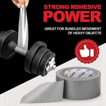 AveneMark 6 Rolls Silver Duct Tape, 2" X 30 Yards, Strong, Flexible, No Residue, Bulk Value Industrial, Professional Grade Multi-Use Duct Tape, All-Weather and Tear by Hand for Projects and Repairs