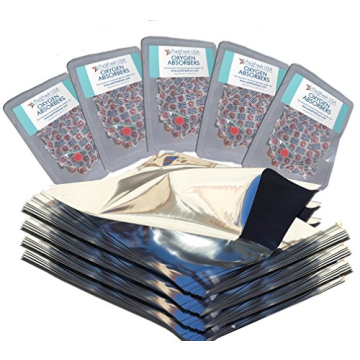 PackFreshUSA Mylar Bags & Oxygen Absorbers for Food Storage