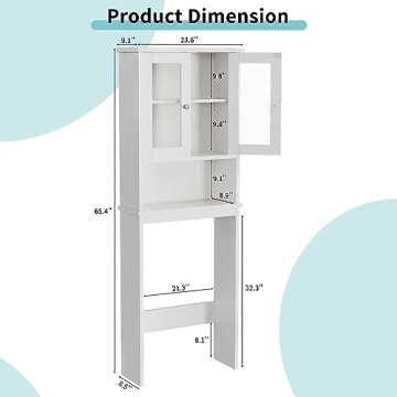 Shintenchi Over The Toilet Storage Cabinet - Space Saver