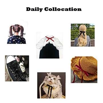 KIKOU Vintage Burgundy Velvet Ribbon, 1 Inch X 25Yd,Khaki