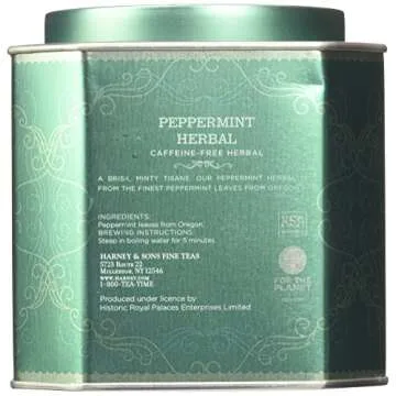 Harney & Sons Peppermint Herbal Tea - Caffeine-Free Sachets