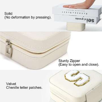 Stylish Personalized Travel Jewelry Box for Women