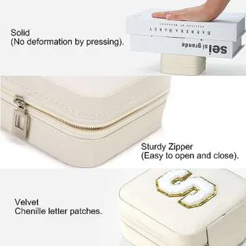 Stylish Personalized Travel Jewelry Box for Women