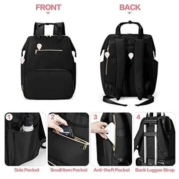 Fasrom Wearable Breast Pump Bag Backpack with Cooler and Pump Tote Bag, Compatible with Momcozy, Medela and Elvie Hands Free Pumps, Black (Patent Design)