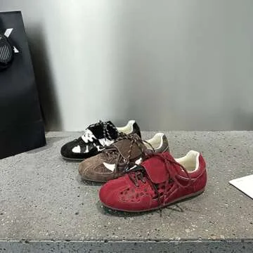 Leopard Sneakers for Women Urban Sport Running Shoes Comfortable Fashion Walking Shoes Leopard Print Sneakers (Red, Adult, Women, 9, Numeric, US Footwear Size System, Medium)