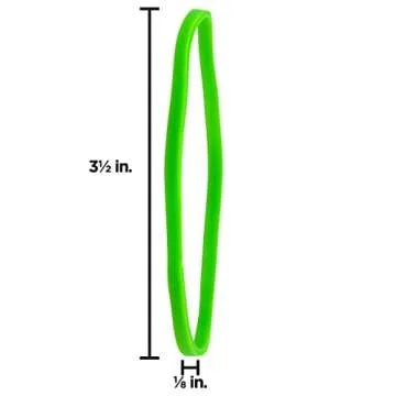 Colorful JAM PAPER Rubber Bands - Durable & Reusable 100 Pack