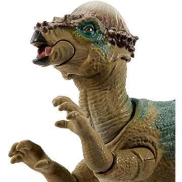 Mattel Jurassic World The Lost World Hammond Collection Dinosaur Action Figure, Pachycephalosaurus Dino Toy, 3.75-inch with Articulation