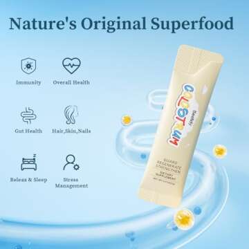 Bestidy Colostrum Supplement,Pure 40% IgG Colostrum Powder for Gut, Hair Growth, Beauty, Individually Packaged,Natural Superfood Bovine Colostrum Powder,(60 Servings) 4.23 Oz