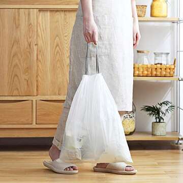 Durable 2 Gallon Drawstring Trash Bags - 200 Count