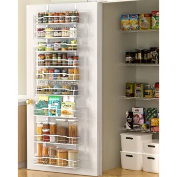 Moforoco 9-Tier Over the Door Pantry Organizer for Small Spaces