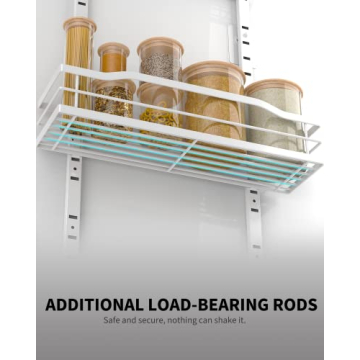 Moforoco 9-Tier Over the Door Pantry Organizer for Small Spaces