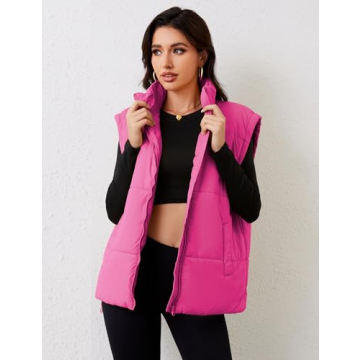 APAFES Women's Stylish Winter Oversized Puffer Vest
