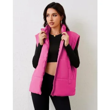 APAFES Women's Stylish Winter Oversized Puffer Vest