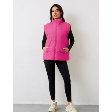 APAFES Women's Stylish Winter Oversized Puffer Vest