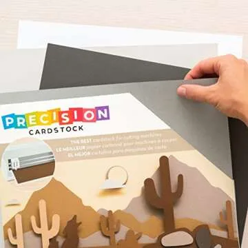 American Crafts Neutral 12x12 Cardstock 60 Pack, Die-cutting, Embossing, Card Making, Scrapbooking, Card Making, Acid-free, Archive-safe, Vibrant Colors, Cutting Machines, and More