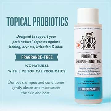 Skout's Honor Probiotic Pet Shampoo & Conditioner for Skin Health