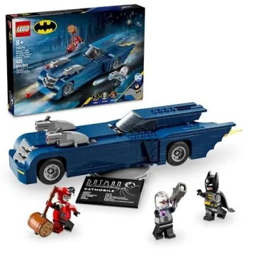 LEGO DC Batman: Batman with The Batmobile vs. Harley Quinn & Mr. Freeze Building Set
