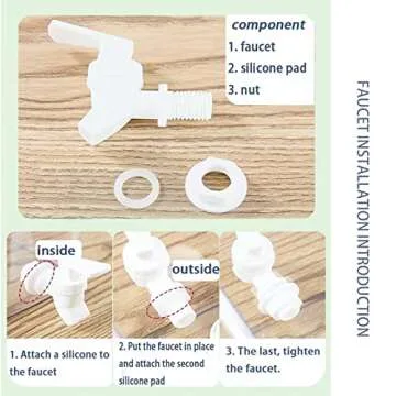 Laundry Detergent Dispenser Beverage Refrigerated Bucket with Faucet Fabric Softener Container for Detergent, Lemonade Juice, Milk, Fabric Softener, Bleaching Agent, 124oz, Grey