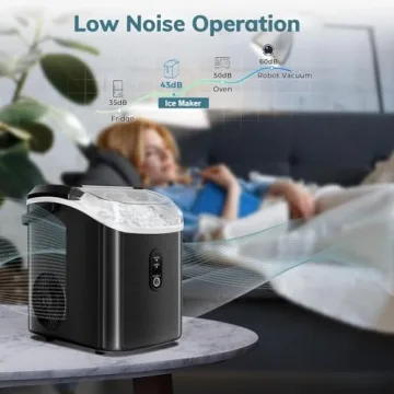 Antarctic Star Countertop Ice Maker - Nugget Ice, Self-Cleaning