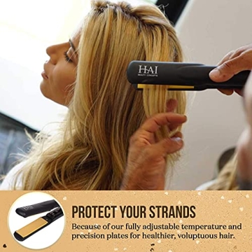 HAI Convertible Flat Iron for All Hair Types - Gold