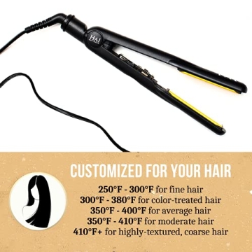 HAI Convertible Flat Iron for All Hair Types - Gold