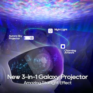 Galaxy Projector Star Projector, Astronaut Galaxy Projector Night Light Timer Remote Control, Room Decor for Teen Girls/Led Lights for Bedroom Decor/Teen Children Adults Gift
