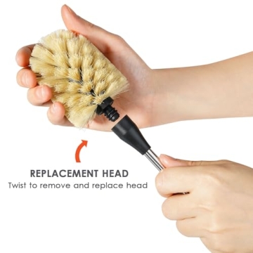 Purtribe Bottle Cleaning Brush with Replaceable Heads