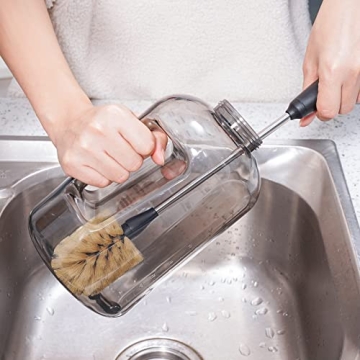 Purtribe Bottle Cleaning Brush with Replaceable Heads