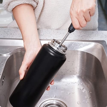 Purtribe Bottle Cleaning Brush with Replaceable Heads