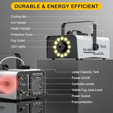 Fog Machine with Remote Control for Events