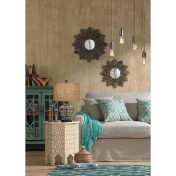 Croyton 22" High Clear Blown Glass Table Lamp