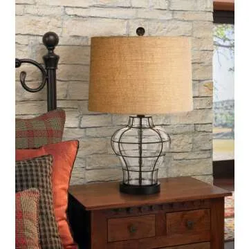 Croyton 22" High Clear Blown Glass Table Lamp