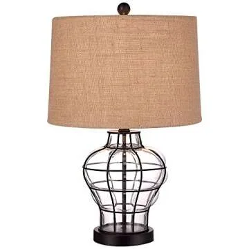 Croyton 22" High Clear Blown Glass Table Lamp