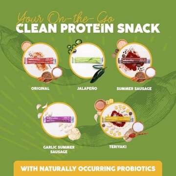 Paleovalley Grass Fed Jalapeno Beef Sticks - High Protein Snack