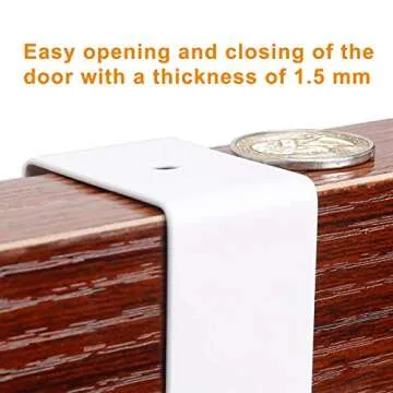 SKOLOO Over The Door Hook - 5 Hooks, Over Door Hook Hanger for Hanging Clothes/Towels/Coats/Backpack/Hat, Over Door Coat Rack(White)