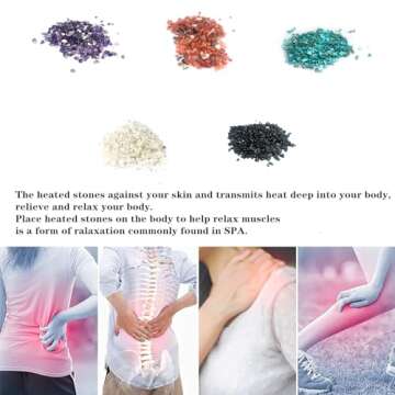 PHYMAT Far Infrared Heating Pad for Back - Infrared Mat Full Body - Amethyst Mat - Bio Crystal Mat - 5 Color Natural Gemstones Heating Pad with Overheat Protection and Auto Off Function(67"x27")