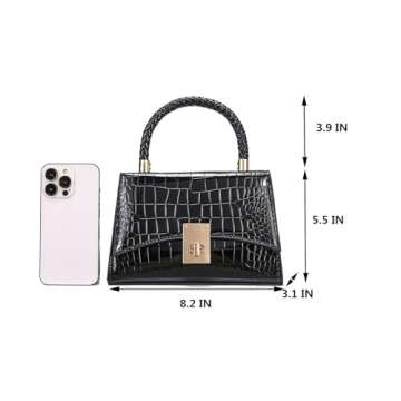 JHVYF Women Small Crossbody Bags Shoulder Bag Classic Satchel Handbags Ladies Cute Purses Black