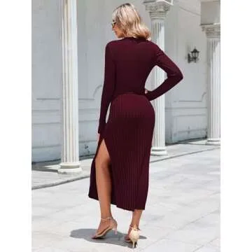 Stylish Pink Queen 2 Piece Knit Sweater Skirt Set