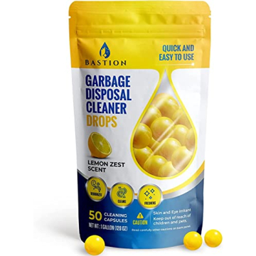 Bastion Lemon Zest Garbage Disposal Cleaner 50 Count