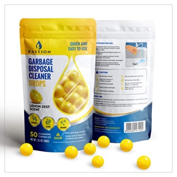 Bastion Lemon Zest Garbage Disposal Cleaner 50 Count