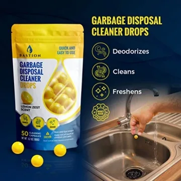 Bastion Lemon Zest Garbage Disposal Cleaner 50 Count