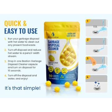 Bastion Lemon Zest Garbage Disposal Cleaner 50 Count