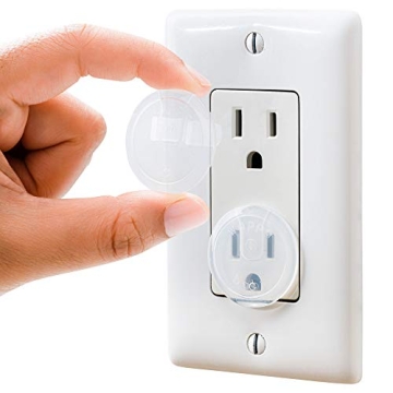 Clear Outlet Covers - Baby Safety Solutions in 50 Pack